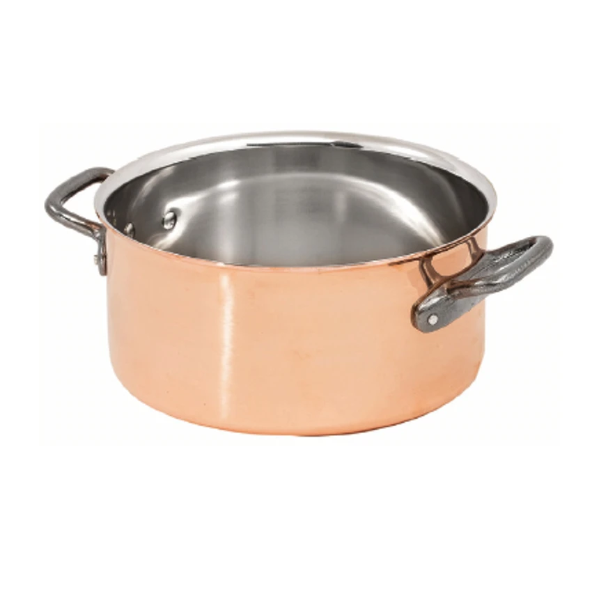 Matfer Bourgeat 367020 3.5 Qt. Stainless Steel Or Copper Bourgeat Casserole Pan 1 Matfer Bourgeat 367020 3.5 Qt. Stainless Steel Or Copper Bourgeat Casserole Pan