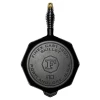Lodge S10-10001 10" Octagonal Cast Iron With Stainless Steel Spring Handle Handle Finex® Skillet