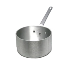 Vollrath 4108 4.5 Qt. 3004 Aluminum Alloy With Riveted Non-Insulated Handle Wear-Ever Classic Select Heavy-Duty Straight Sided Sauce Pan