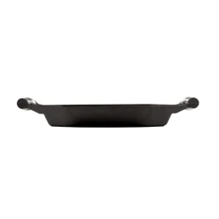 Lodge G12-10002 12" Octagonal Cast Iron With Dual Stainless Steel Spring Handles Finex® Grill Pan