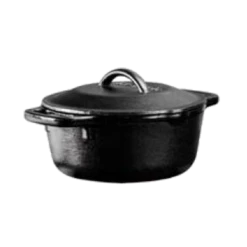 Lodge L1SP3 1 Qt. Cast Iron Cover With Self Basting Tips Serving Pot