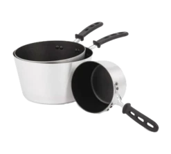 Vollrath 69302 2.75 Qt. 11 Gauge Aluminum Alloy With Natural Finish Exterior Wear-Ever Tapered Sauce Pan