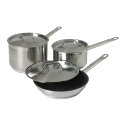 Vollrath 3820 6 Piece Stainless Steel Optio Deluxe Cookware Set