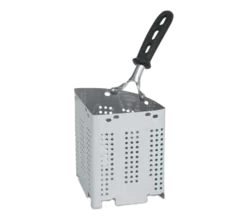 Vollrath 68134 2.5 Qt. Stainless Steel Trivent Silicone Insulated Handle Pasta Basket Insert
