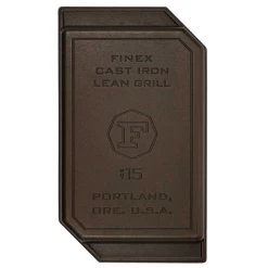 Lodge G15-10001 15" Cast Iron With Dual Stainless Steel Spring Handles Finex® Lean Grill Pan