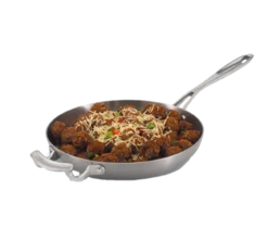 Vollrath 49413 2.25 Qt. Satin 3-Ply Construction Miramar Display Cookware Saute Pan