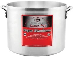 Winco AXHA-60 60 Qt. Aluminum Sauce Pot