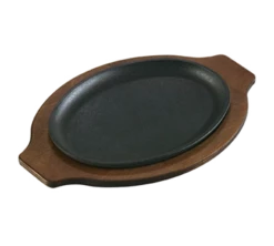 Lodge LOSH3 10" W X 7.5" D Cast Iron Oval Serving Griddle (6 Each Per Case)