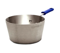 Vollrath 434512 5.5 Qt. 11 Gauge Aluminum Alloy Cool Handle With EverTite Riveting Wear-Ever Tapered Sauce Pan