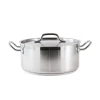CAC China SSBZ-8 8 Qt. Stainless Steel Brazier With Lid (4 Set Per Case)