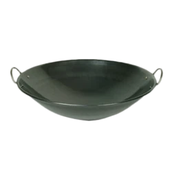 Thunder Group IRWC003 24" Dia. Iron Curved Rim 2 Handles Wok