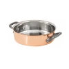 Matfer Bourgeat 374024 3.33 Qt. Copper Bourgeat Saut Pan Brazier