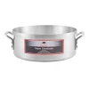 Winco AXBZ-18 18 Qt. Aluminum Round Professional Brazier With Cover