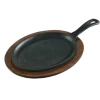 Lodge LOS3 10" W X 7.5" D Cast Iron Oval Serving Griddle (6 Each Per Case)