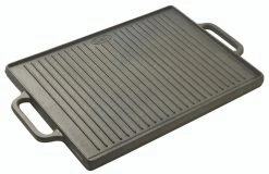 Matfer Bourgeat 71058 19 2/3" L X 13 3/4" W X 1 1/8 H Cast Iron Rectangle Guison Griddle