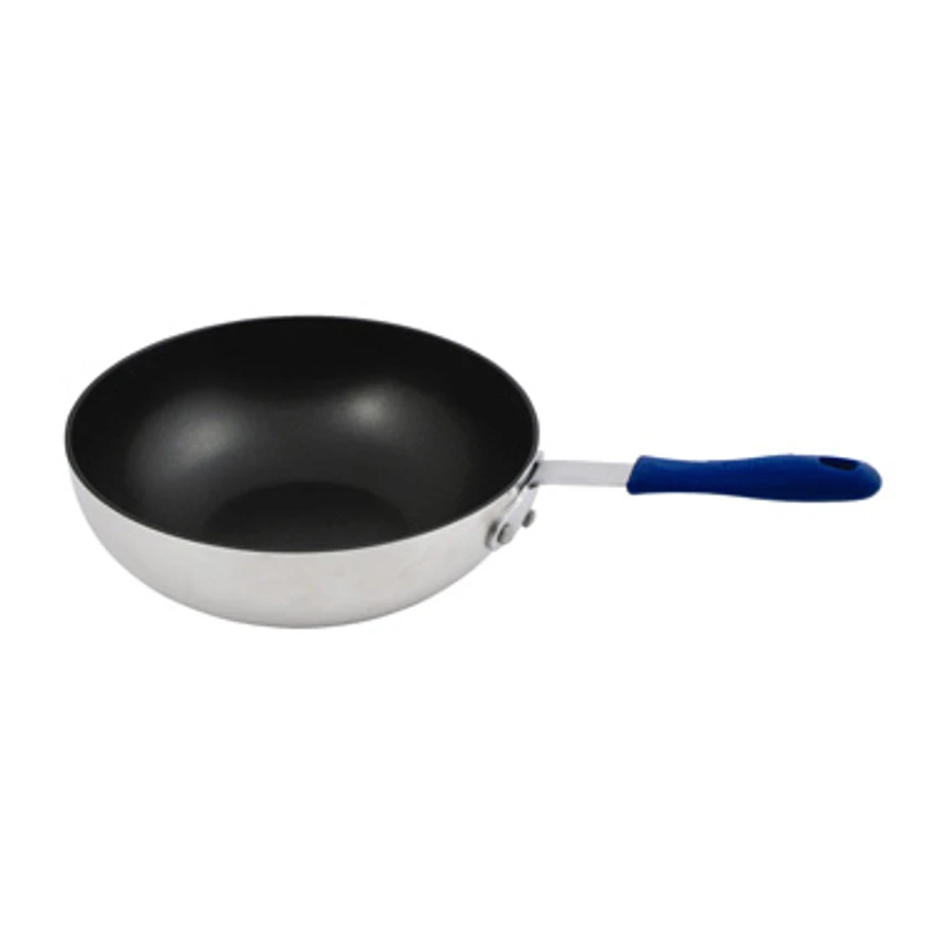 Winco ASFP-11NS 11" Dia. Round Aluminum Stir Fry Pan 1 Winco ASFP-11NS 11" Dia. Round Aluminum Stir Fry Pan