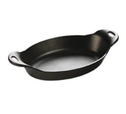 Lodge HOSD 36 Oz. Cast Iron Oval Server With Handles (4 Each Per Case)