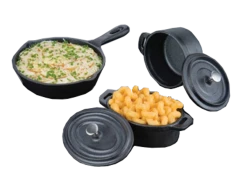 American Metalcraft CIPOV63 11.5 Oz. Cast Iron Oval Baking Dish