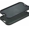 Lodge LPGI3 20" W X 10.5" D Rectangular Double Burner Cast Iron Pro-Grid Grill Or Griddle