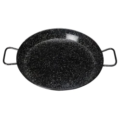 Winco CSPP-23E 23-5/8" Dia. Carbon Steel Round Paella Pan