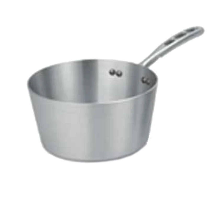 Vollrath 67305 5.5 Qt. 11 Gauge Aluminum Alloy With Natural Finish Wear-Ever Tapered Sauce Pan 1 Vollrath 67305 5.5 Qt. 11 Gauge Aluminum Alloy With Natural Finish Wear-Ever Tapered Sauce Pan