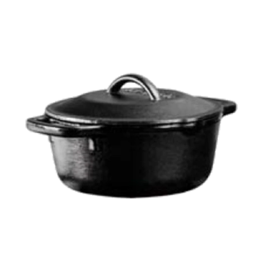 Lodge L1SP3 1 Qt. Cast Iron Cover With Self Basting Tips Serving Pot 2 Lodge L1SP3 1 Qt. Cast Iron Cover With Self Basting Tips Serving Pot - Image 2