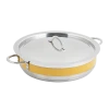 Bon Chef 60030CFYELLOW 6 Qt. Stainless Steel Classic Country French Pot