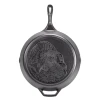 Lodge L12SKWLTKY 13.8" Round Cast Iron With Helper Handle Wildlife Series Skillet (2 Each Per Case)