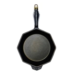 Lodge S8-10001 8" Octagonal Cast Iron With Stainless Steel Spring Handle Finex® Skillet -Culinarydepotinc Sales b043722f b82d 41bc a3a6 5b3793fb0191 62685.1700694415