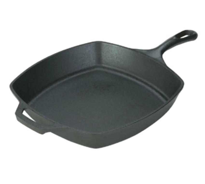 Lodge L8SQ3 10.5" Square Cast Iron With Helper Handle Skillet (3 Each Per Case) 1 Lodge L8SQ3 10.5" Square Cast Iron With Helper Handle Skillet (3 Each Per Case)