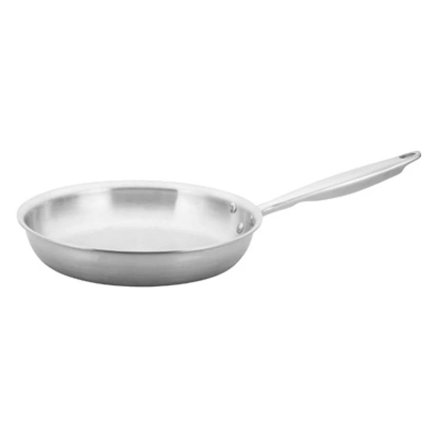 Winco TGFP-10 10" Stainless Steel And Aluminum Tri-Gen Induction-Ready Fry Pan 1 Winco TGFP-10 10" Stainless Steel And Aluminum Tri-Gen Induction-Ready Fry Pan