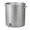 Vollrath 68691 100 Quarts 2 Ga. With Faucet Heavy Duty Aluminum Natural Classic Select Stock Pot