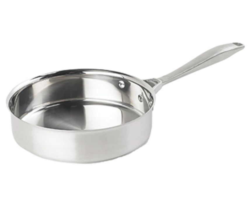 Vollrath 47745 3 Qt. Satin And Mirror Intrigue Stainless Steel Saute Pan 1 Vollrath 47745 3 Qt. Satin And Mirror Intrigue Stainless Steel Saute Pan