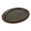 Lodge LJOSH3 13" W Cast Iron Oval Serving Griddle (3 Each Per Case)