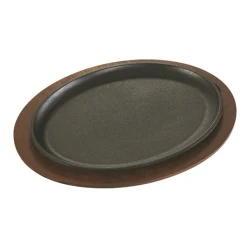 Lodge LJOSH3 13" W Cast Iron Oval Serving Griddle (3 Each Per Case)