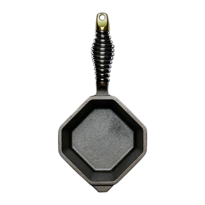 Lodge SP1Q-10001 12.25" W X 6" D X 4.25" H Octagonal Pre-Seasoned Cast Iron Finex Sauce Pot 2 Lodge SP1Q-10001 12.25" W X 6" D X 4.25" H Octagonal Pre-Seasoned Cast Iron Finex Sauce Pot - Image 2