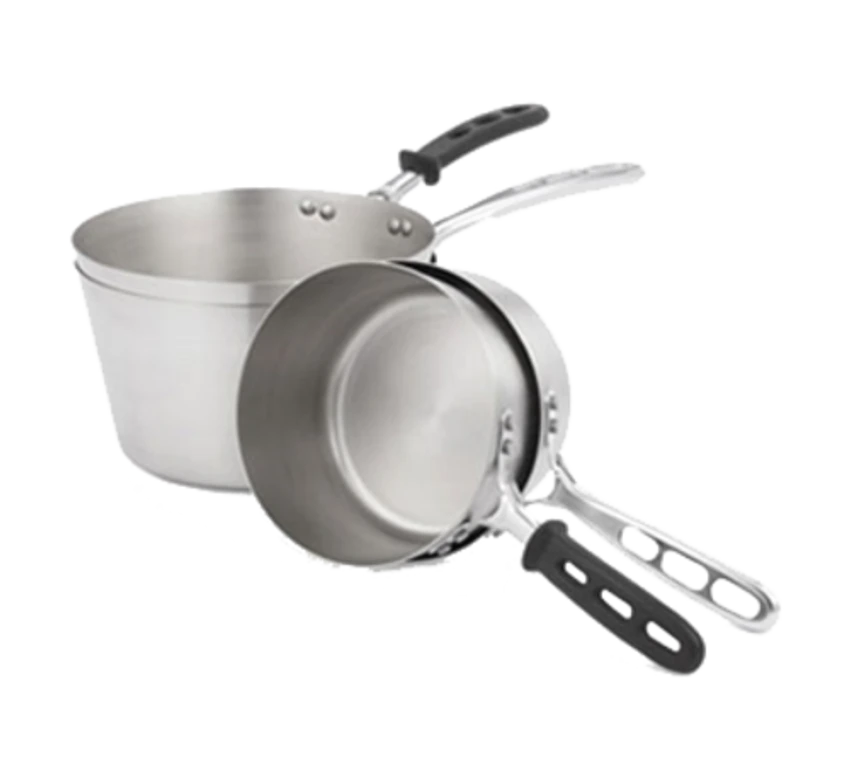 Vollrath 78341 9" W X 5" H 4.5 Quarts Stainless Steel Tapered Sauce Pan 1 Vollrath 78341 9" W X 5" H 4.5 Quarts Stainless Steel Tapered Sauce Pan