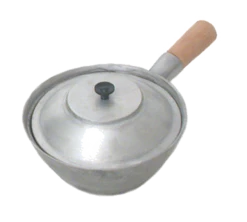 Town 34750/DZ 32 Oz. Aluminum Sauce Pan - 1 Dozen