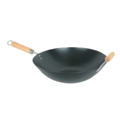 Thunder Group TF002 Carbon Steel 2 Handles Wok