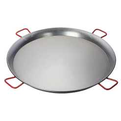 Winco CSPP-35 35-1/2" Dia. Carbon Steel Round Paella Pan