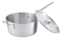 Winco ASP-7 7 Qt Aluminum Sauce Pan