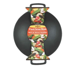 Chef Master 06106X Cast Iron Mr. Bar-B-Q Classic Prestige Grill Topper Wok