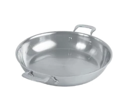 Spring USA 8456-60/30 12" Stainless Steel / Aluminum Round Primo! Gratin/Paella Pan