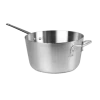 Thunder Group ALSKSS008 10 Qt. Aluminum Mirror Finish Flat Bottom Sauce Pan