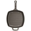 Winco CAGP-10S 10 1/2" X 1 3/4" H Cast Iron Square FireIron Induction Grill Pan