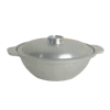 Thunder Group CETW001 6" Dia. Aluminum 2 Handles Sam Bai Wok With Lid