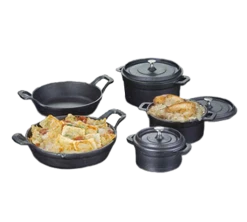 American Metalcraft CIPR6250 19 Oz. Cast Iron Round Baking Dish