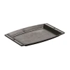 Lodge LSCP3 11.56" W X 7.75" D X .81" H Cast Iron Rectangular Sizzlin' Chef's Platter (3 Each Per Case)