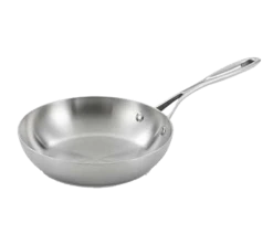 Vollrath 49416 8" 1.25 Qt. Stainless Steel And Aluminum Miramar Display Cookware Saute Pan