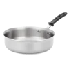Vollrath 77747 14" Dia. 7.5 Qt. Stainless Steel & Aluminum Tribute 3-Ply Saute Pan